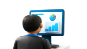 business-person-making-a-report-on-a-computer